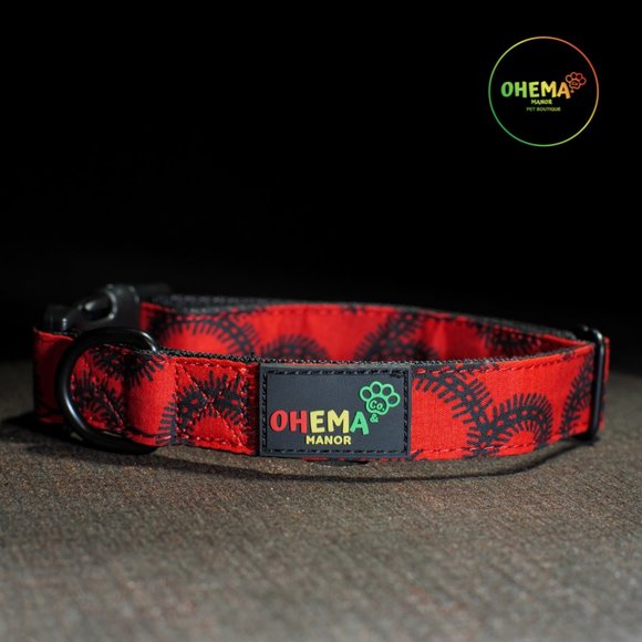 Onyx (African Print) Dog Collars - Picture 2 of 5